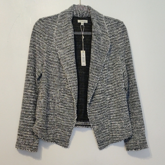 Max Studio. Women's Black and White Tweed Jacket - Picture 1 of 13